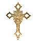 Altar cross in golden brass s2