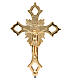 Cruz de encaixe para altar em latão dourado s3