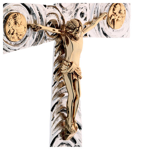 Croix pour procession en laiton avec évangélistes 46x30 cm 4