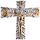 Croce astile in ottone con evangelisti 46x30 cm s2