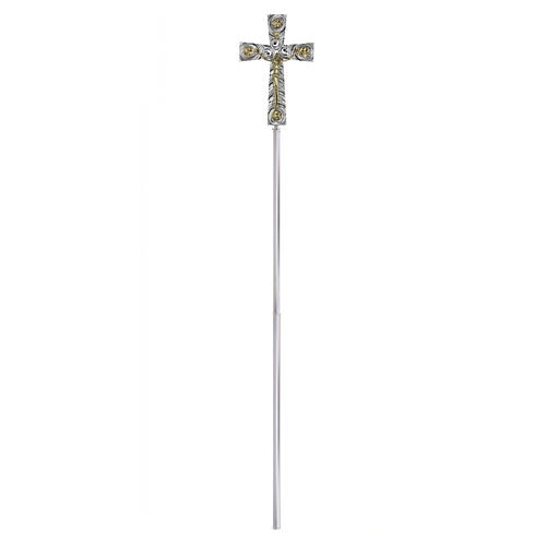 Processional cross in brass with Evangelists 46x30cm 4
