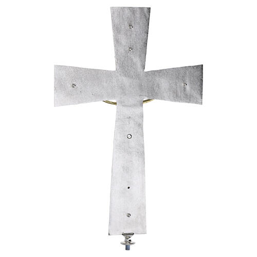 Processional cross in brass with Evangelists 46x30cm 5