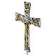 Processional cross in brass with Evangelists 46x30cm s2