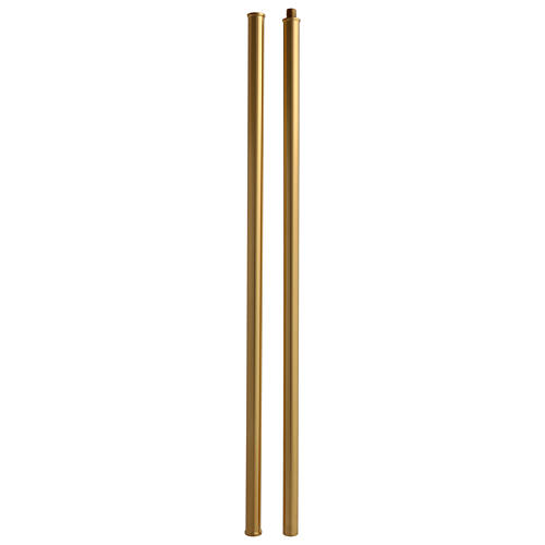 Croce astile ottone fuso oro argento 68x49 cm 10