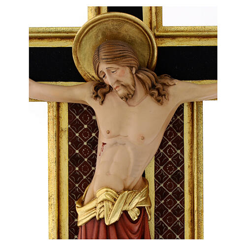 Vortragekreuz, Modell Cimabue, farbig gefasst, 221 cm Gesamthöhe 2