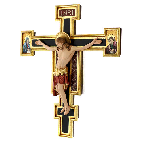 Vortragekreuz, Modell Cimabue, farbig gefasst, 221 cm Gesamthöhe 5