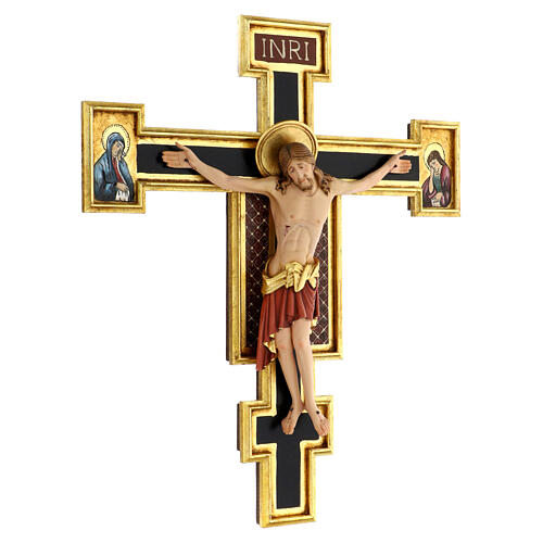 Vortragekreuz, Modell Cimabue, farbig gefasst, 221 cm Gesamthöhe 6