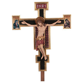 Croce processionale astile Cimabue colorata 221 cm