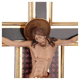 Croce processionale astile Cimabue colorata 221 cm