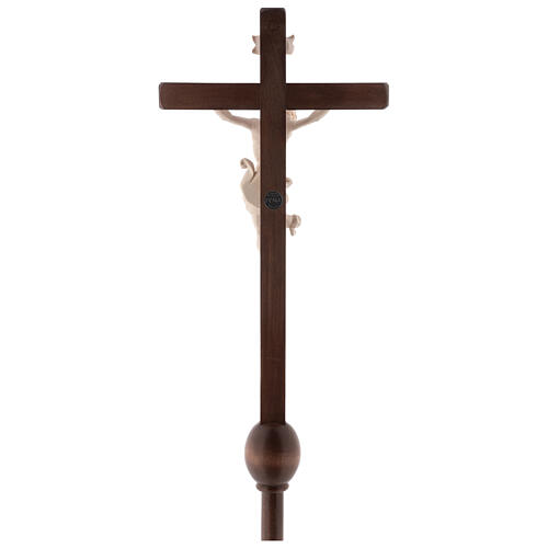 Croce astile Leonardo processionale legno naturale 9