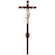 Croce astile Leonardo processionale legno naturale s1