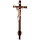 Croce astile Leonardo processionale legno naturale s3