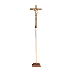 Croce astile processionale Leonardo cera filo oro
