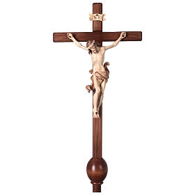 Croce astile processionale Leonardo brunito 3 colori