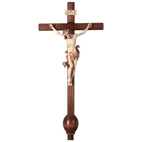 Croce astile processionale Leonardo brunito 3 colori 1