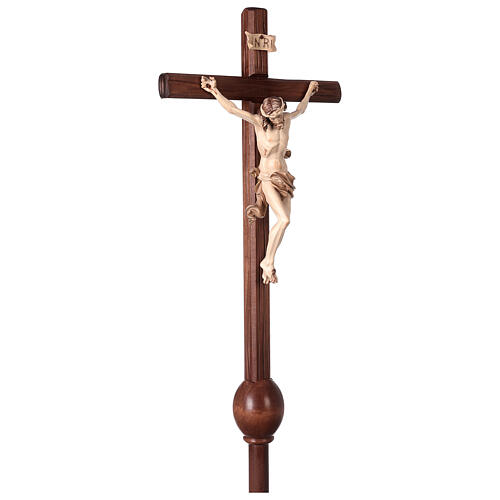 Croce astile processionale Leonardo brunito 3 colori 5