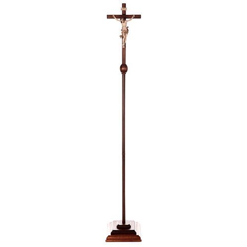 Croce astile processionale Leonardo brunito 3 colori 7