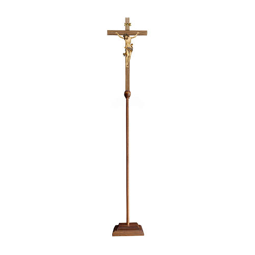 Cruz processional Leonardo ouro maciço antigo 1