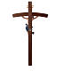 Processional cross with base, painted Leonardo crucifix and curved cross s7