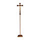 Processional cross in natural wood, Leonardo-type crucifix and baroque cross s1