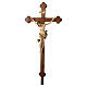 Cruz de procesión Leonardo coloreada cruz barroca bruñida s7