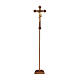 Processional cross Leonardo model finished in antique pure gold baroque style s1
