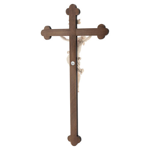 Vortragekreuz, Modell Leonardo, Corpus Christi aus Naturholz, Barockkreuz mit Antik-Finish 8