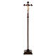 Vortragekreuz, Modell Leonardo, Corpus Christi aus Naturholz, Barockkreuz mit Antik-Finish s7