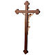 Croix procession croix baroque vieillie Léonard cire fil or s8