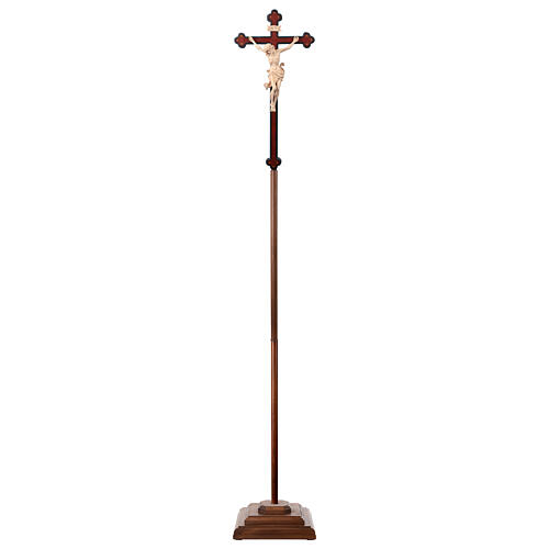 Croce processionale croce barocca antica  Leonardo cera filo oro 3