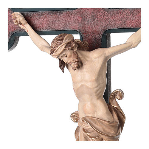 Vortragekreuz, Modell Leonardo, Corpus Christi 3 x gebeizt, Barockkreuz mit Antik-Finish 4
