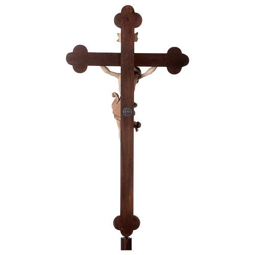 Vortragekreuz, Modell Leonardo, Corpus Christi 3 x gebeizt, Barockkreuz mit Antik-Finish 9