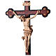 Processional cross Leonardo model burnished in 3 colours antique baroque style s2