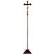Processional cross Leonardo model burnished in 3 colours antique baroque style s5