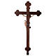 Processional cross Leonardo model burnished in 3 colours antique baroque style s9