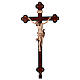 Croix procession Léonard croix baroque vieillie brunie 3 tons s1