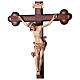 Croix procession Léonard croix baroque vieillie brunie 3 tons s2