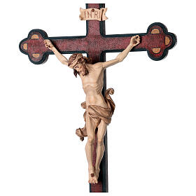 Processional cross Leonardo model burnished in 3 colours antique baroque style