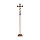 Processional cross with base Leonardo model finished in antique pure gold antique baroque style s1
