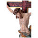 Vortragekreuz mit Basis, Modell Leonardo, Corpus Christi farbig gefasst, Barockkreuz mit Antik-Finish und Goldrand s2