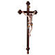 Cruz procissão com base Leonardo corada cruz barroca ouro s4