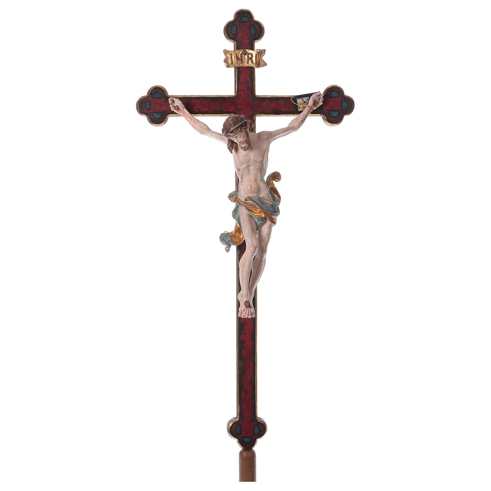 Processional Cross Leonardo Model Coloured In Baroque Online Sales On Holyart Com
