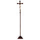 Processional cross Siena model in baroque style finished in antique pure gold s3