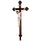 Processional cross Siena model in baroque style finished in antique pure gold s4
