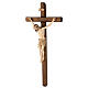 Processional cross with base in burnished wood, Siena-type Crucifix s4