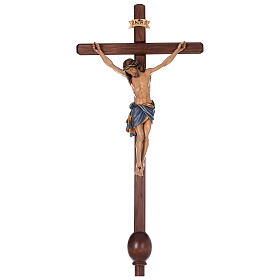 Processional cross with base, painted Siena-type Crucifix