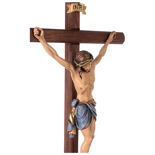 Cruz de procesión con base Cristo Siena coloreada 4