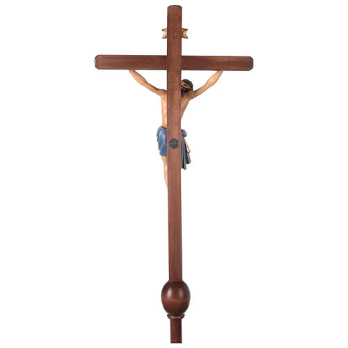 Cruz de procesión con base Cristo Siena coloreada 12