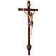 Cruz de procesión con base Cristo Siena coloreada s5