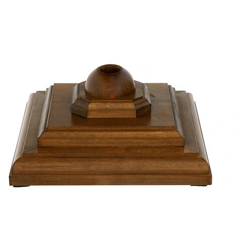 Croce astile con base Cristo Siena colorata 6